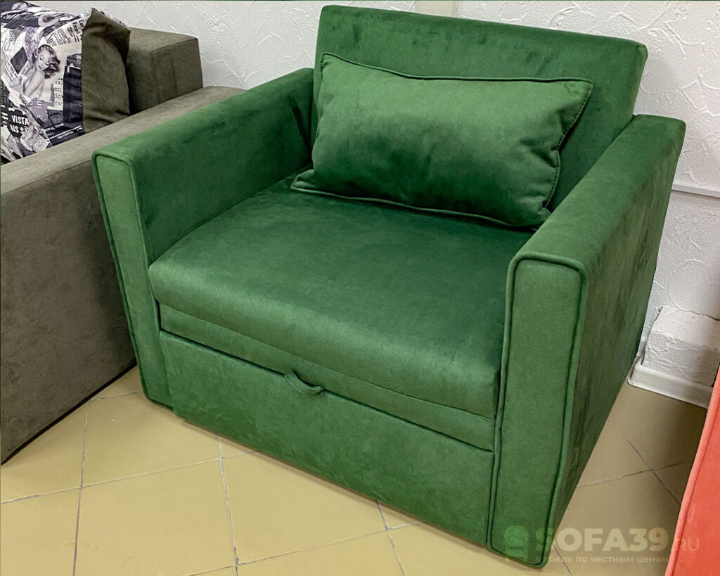 Кресло-кровать Джуниор-80 тёмно-зелёный