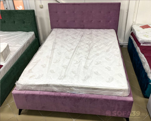 Кровать Анжелика розовая сирень