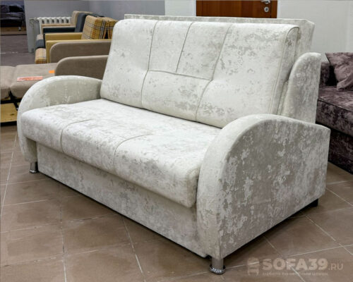 Кресло-кровать Кейси-140 белый плюш