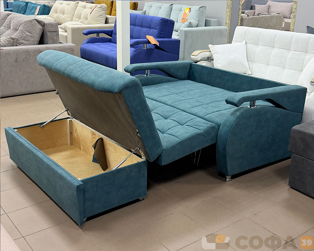 Диван Ева американка-120 бирюзовый